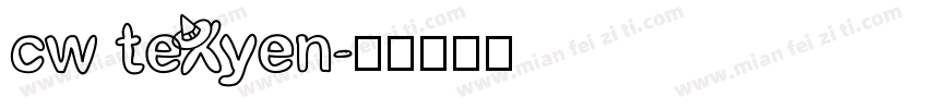cw teXyen字体转换